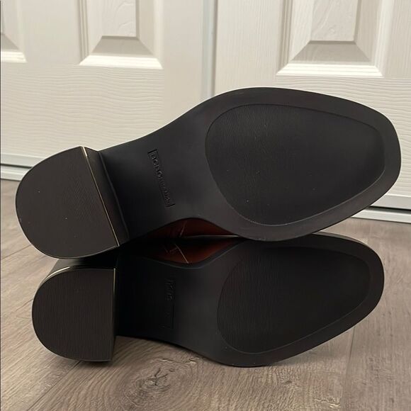 New BCBGeneration Brown Leather Knee-High Fall Boots women size 9 - Picture 3 of 7